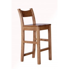 Provence bar stool timber seat